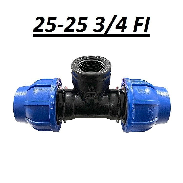 Fiting tip teu 25x3/4 cu filet interior pentru instalatii de apa