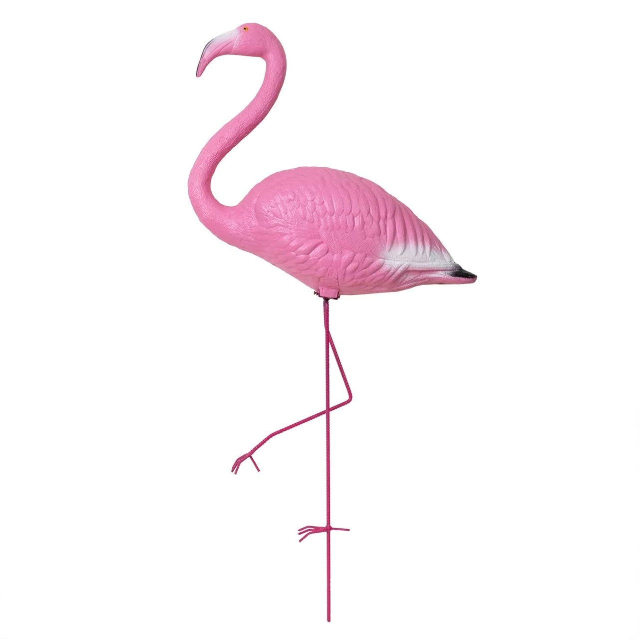 Flamingo decorativ pentru gradina, inaltime 100 cm, roz, plastic
