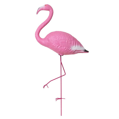 Flamingo decorativ pentru gradina, inaltime 100 cm, roz, plastic