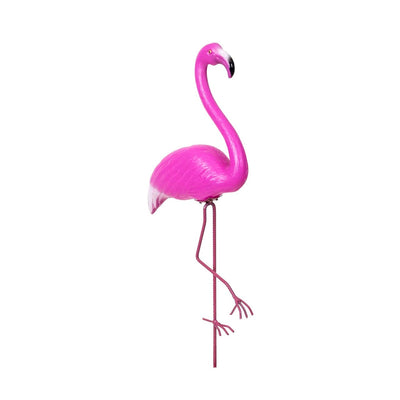 Flamingo decorativ pentru gradina, inaltime 65 cm, plastic
