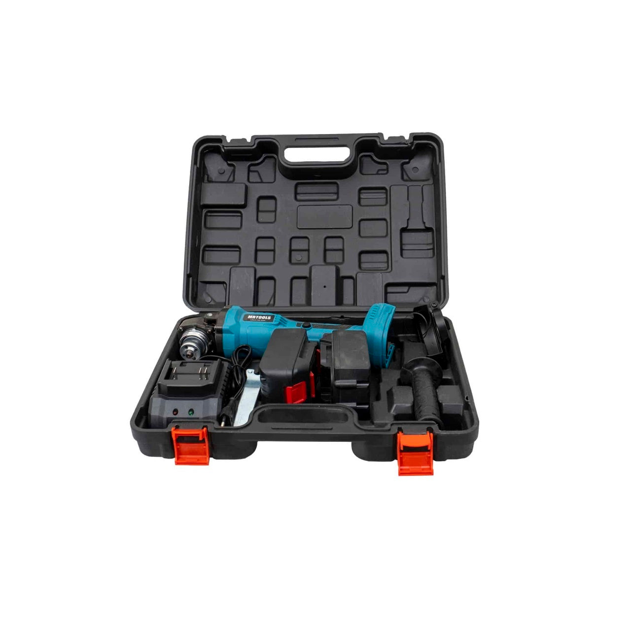Flex electric cu 2 acumulatori si accesorii, design compact si ergonomic