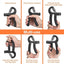 Flexor pentru antebrat, manere cauciuc, anti-alunecare, rezistenta reglabila 5-60kg, din inox/otel, negru