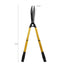 Foarfeca pentru gradinarit, cu maner telescopic, cu taiere precisa, protectie antialunecare, din metal si plastic, galben
