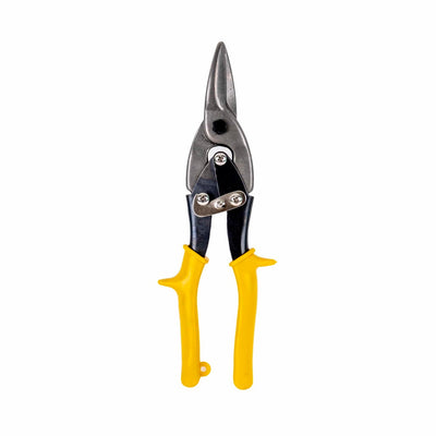 Foarfeca pentru taiat tabla, manere bi-material, taietura dreapta, grosime 0.7-1.2 mm