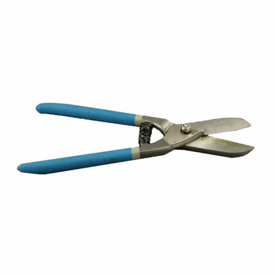 Foarfeca pentru taiat tabla, nr. 10, manere cauciucate, culoare albastra
