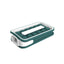 Forma cuburi de gheata, din silicon, cu 18 cuburi, lungime 21.8 cm, verde/crem