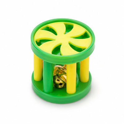 Jucărie pentru Pisici, Cilindru cu Clopoțel, Multicolor – imagine 1