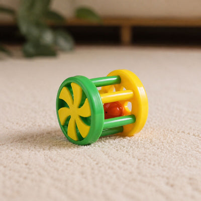 Jucărie pentru Pisici, Cilindru cu Clopoțel, Multicolor – imagine 2