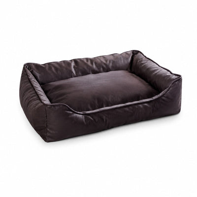 Pat Dreptunghiular Premium pentru Câini și Pisici, Maro Închis – imagine 1