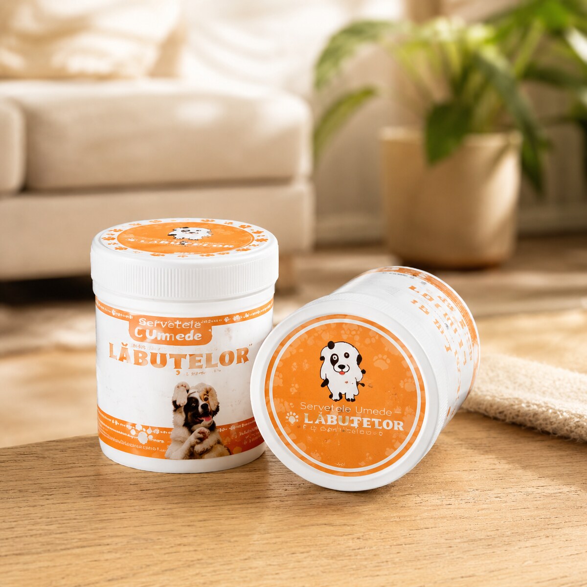 Șervețele Umede pentru Curățarea Lăbuțelor Animalelor – imagine 2