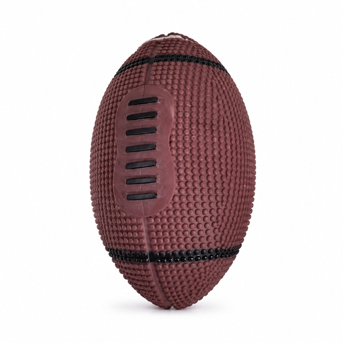 Jucărie de Ros pentru Câini tip Minge Rugby, Maro, Mărimea Mare – imagine 1