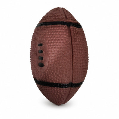 Jucărie de Ros pentru Câini tip Minge Rugby, Maro, Mărimea Mică – imagine 1