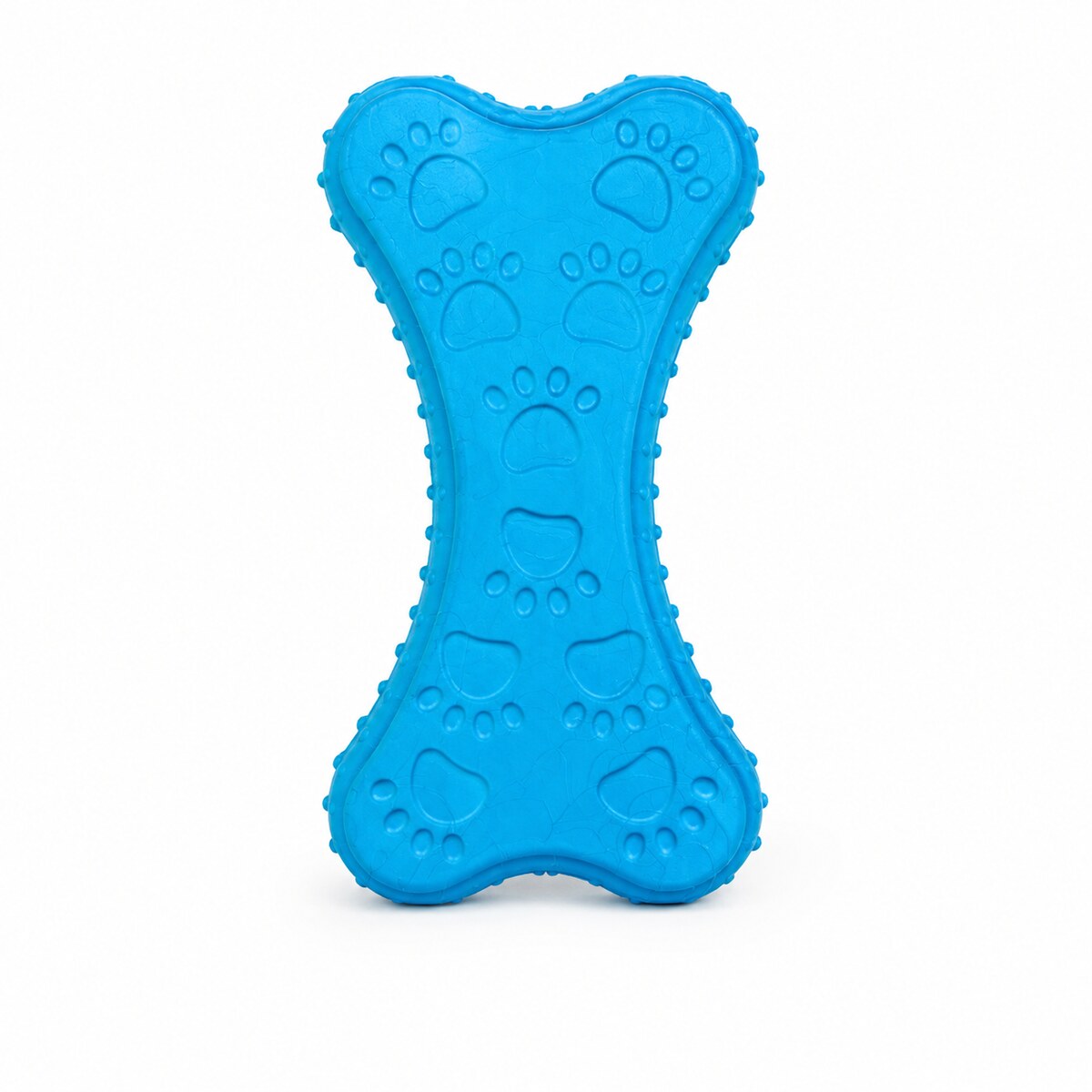 Jucărie Dentară pentru Câini tip Os Texturat, Albastru – imagine 1
