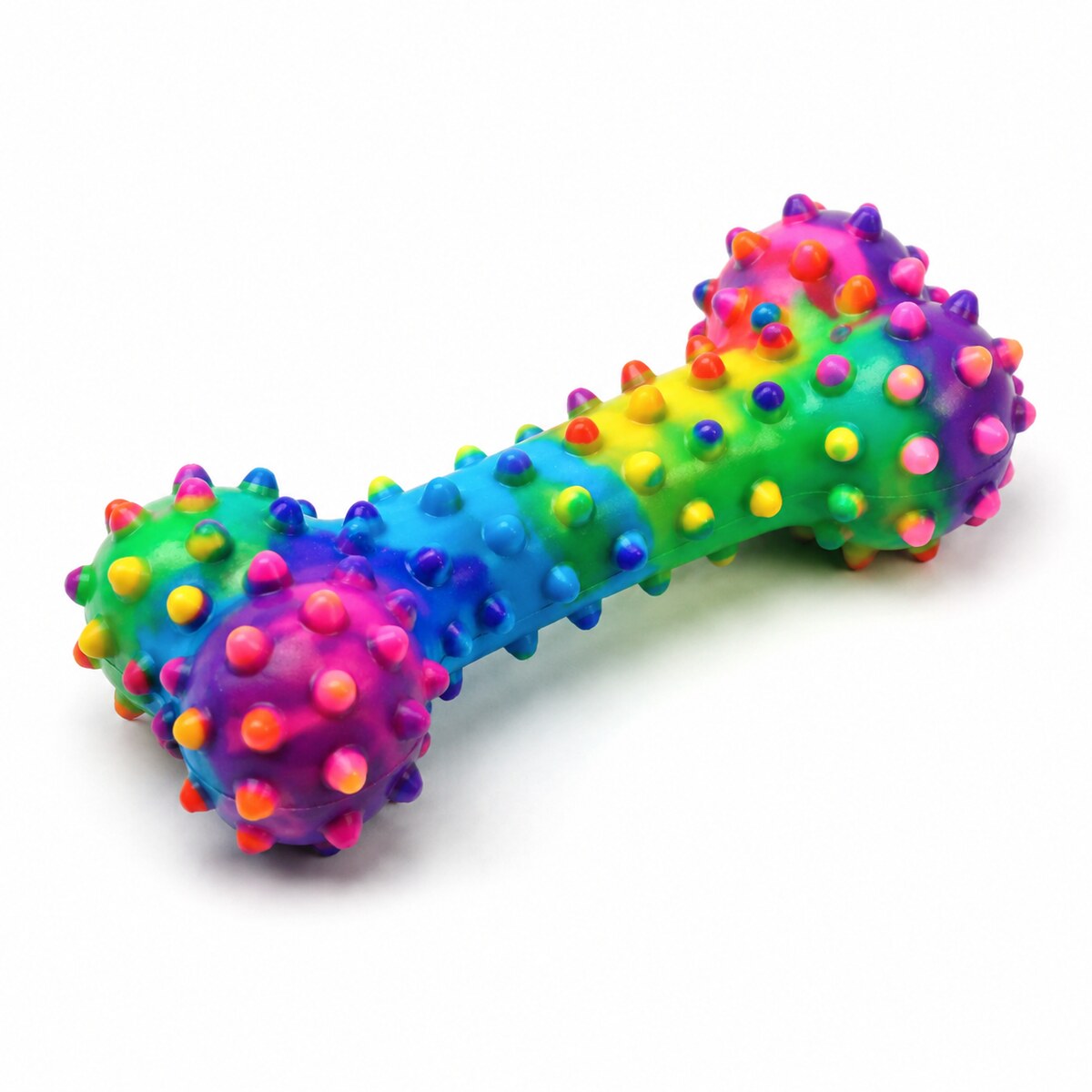 Jucărie Dentară pentru Câini tip Os cu Țepi, 15 cm, Multicolor – imagine 1