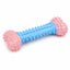 Jucărie Dentară pentru Câini tip Os cu Bumbi, Culori Pastel – imagine 1
