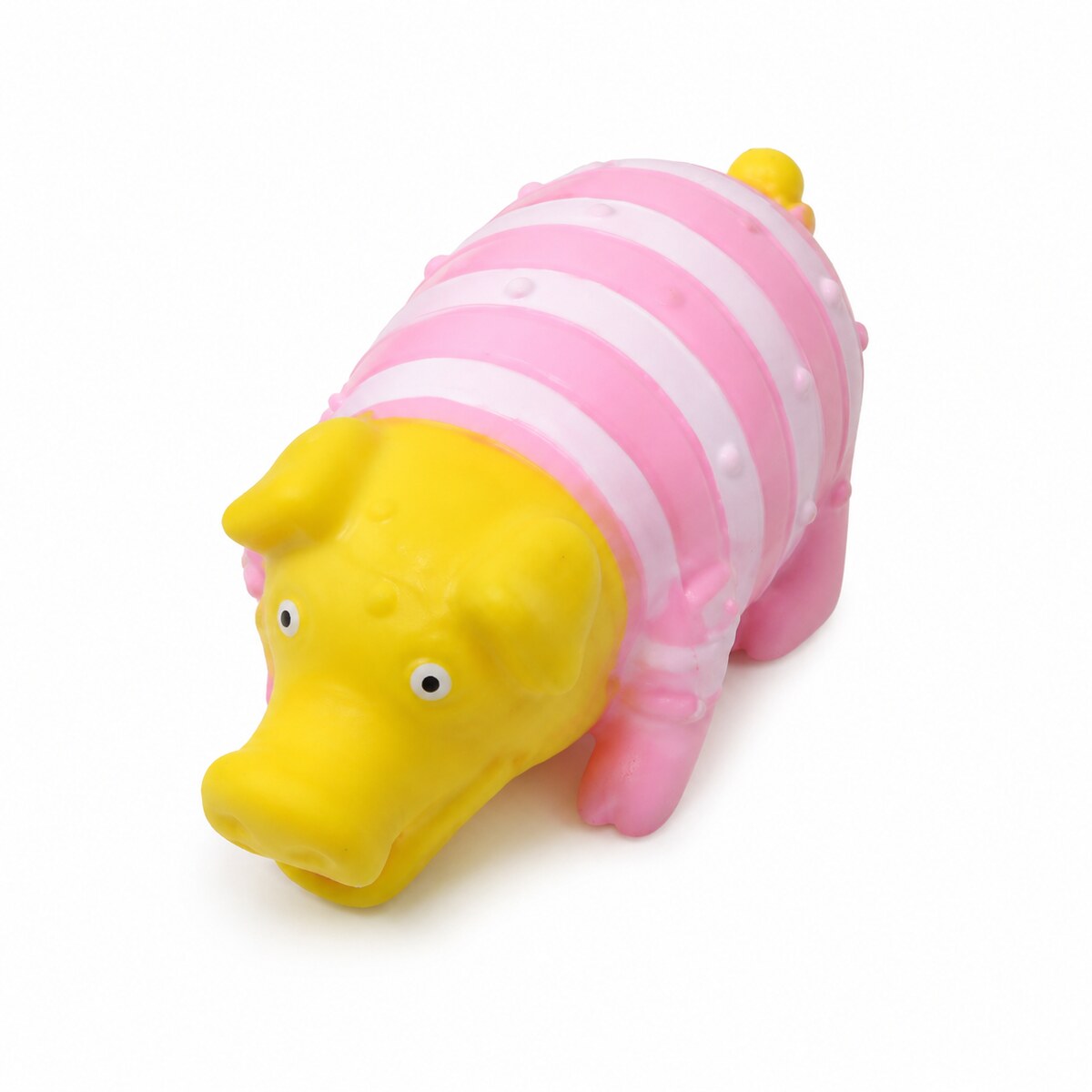 Jucărie de Ros pentru Câini, Animal Amuzant din Cauciuc, Roz – imagine 1