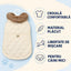 Haină Matlasată pentru Câini Mici cu Guler Pufos, Crem – imagine 3