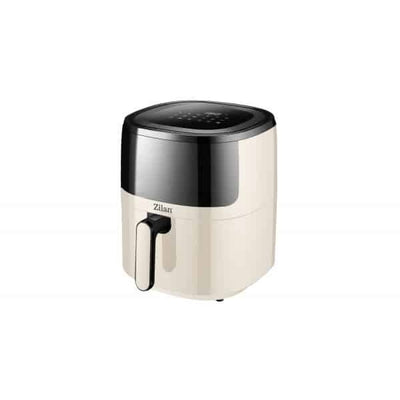 Friteuza Air Fryer 5L, 1500W, display LED, 12 programe, crem