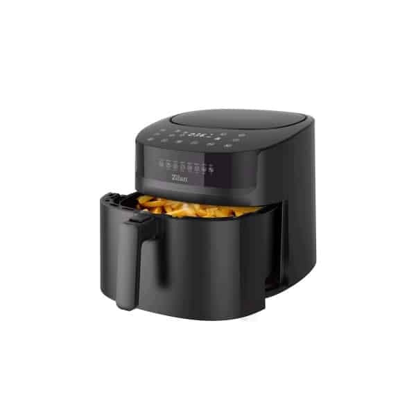 Friteuza cu aer cald 1800W, capacitate 6.5L, ecran digital, negru