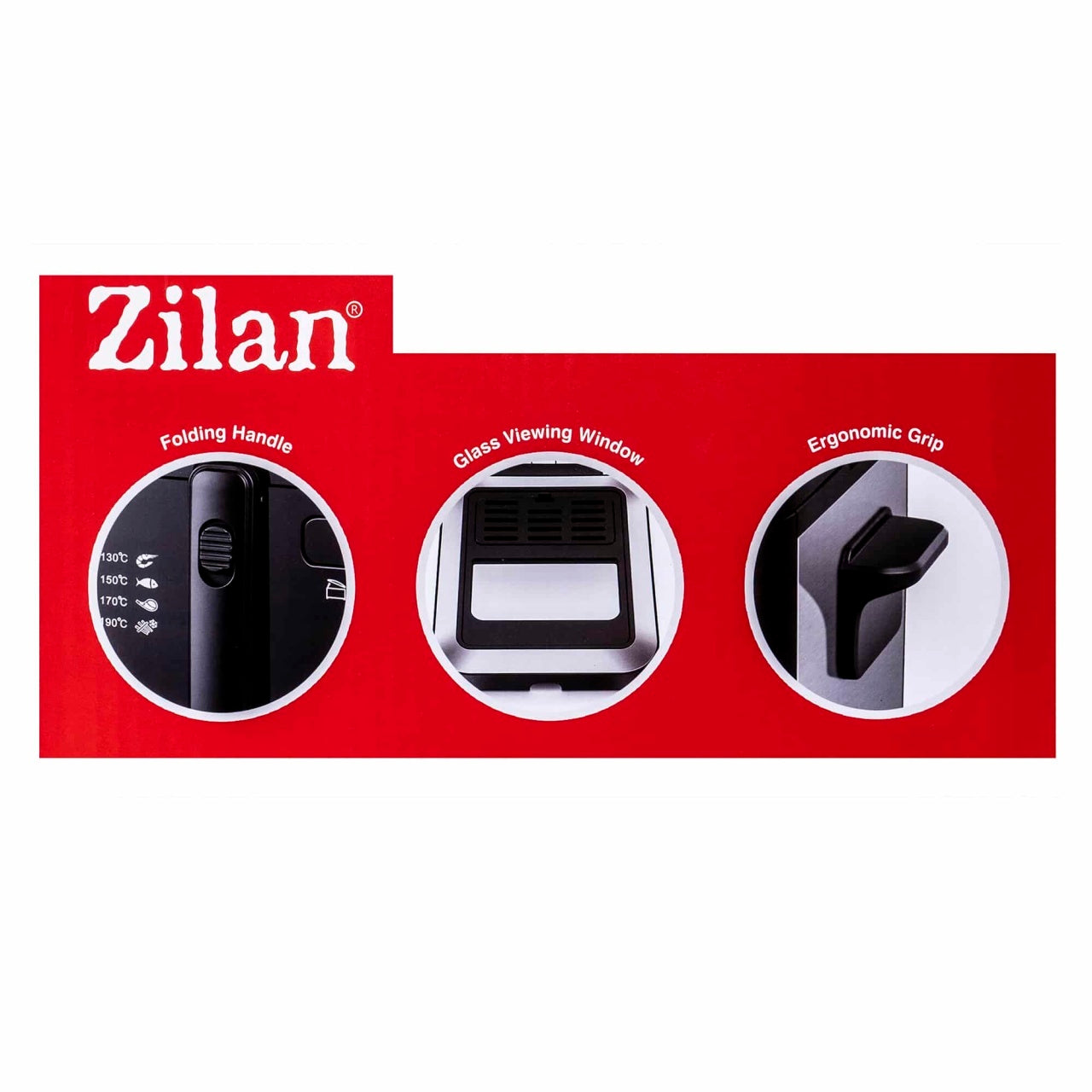 Friteuza cu putere 1600W si capacitate ulei 2.5L cu termostat si filtru detasabil