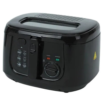 Friteuza electrica, capacitate ulei 2.5 l, oprire automata, baza anti-alunecare, protectie supraincalzire, putere 1800W, negru