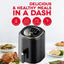 Friteuza Fara Ulei Cu Aer Cald, 1400 W Functie De Coacere, Prajire 7,5L Air Fryer