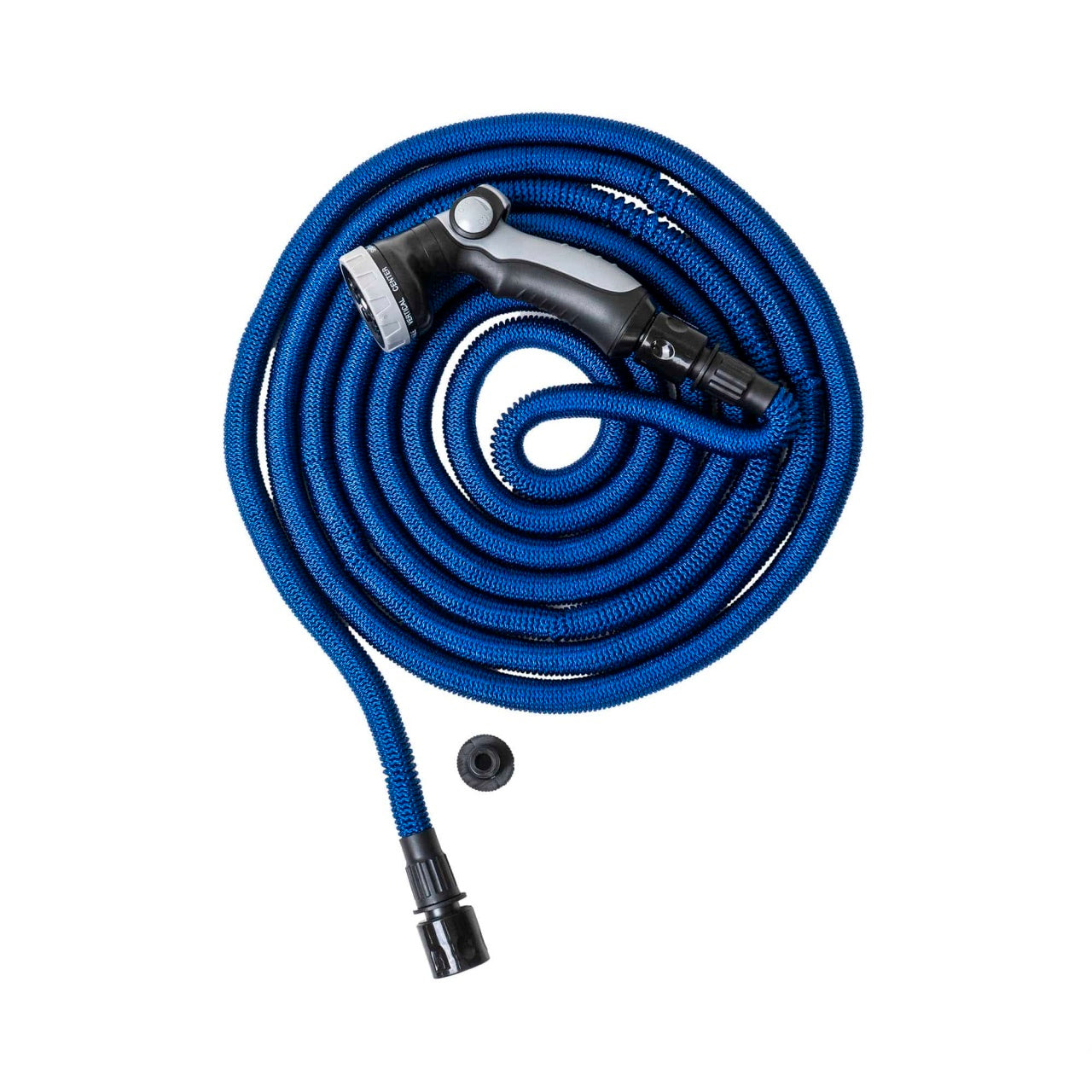 Furtun de gradina extensibil 5-15m cu pistol de udat si 7 functii, albastru