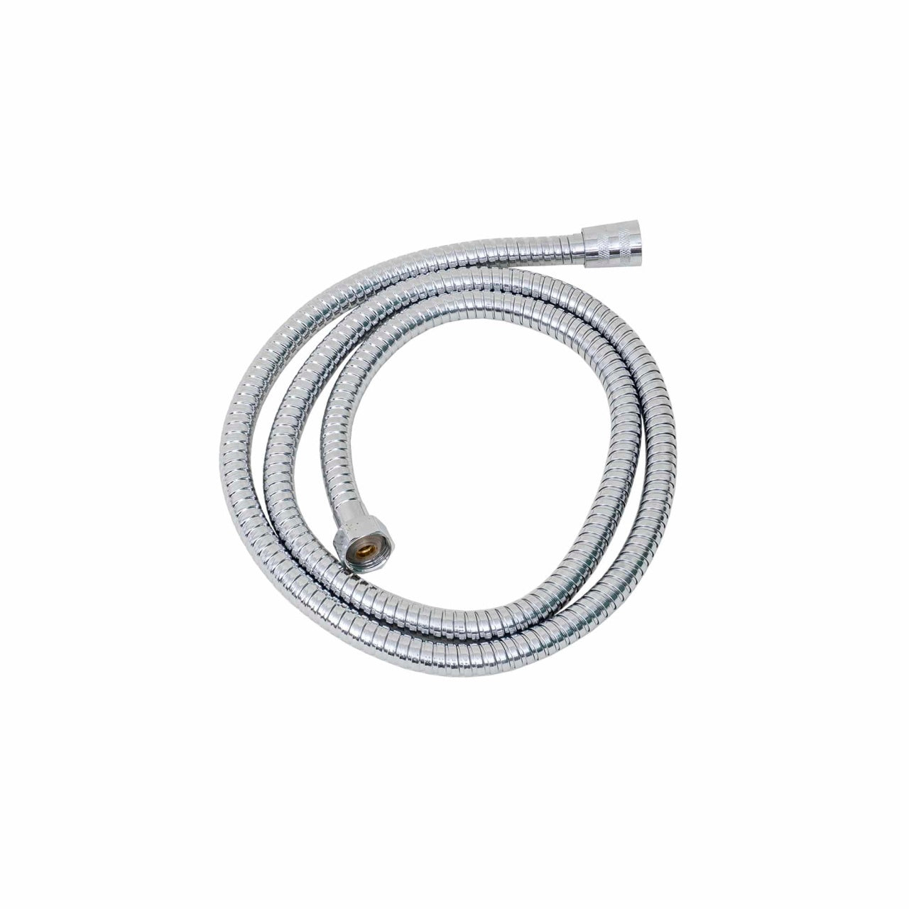 Furtun dus inox si alama, lungime 1.5m, diametru 2cm, finisaj cromat