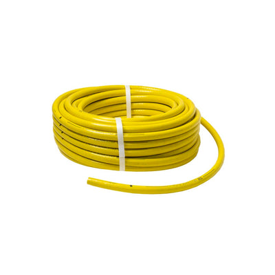 Furtun gradina armat 1/2, 25 m, galben, flexibil si rezistent UV si la frig