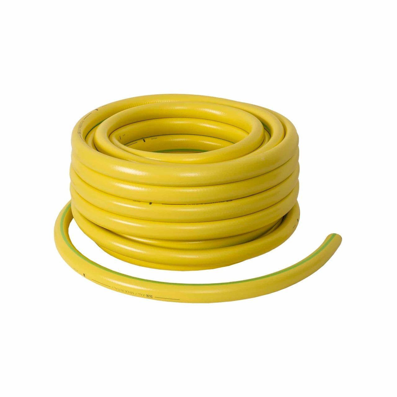 Furtun gradina armat 25 m, insertie 1 inch, galben, flexibil si rezistent UV si frig