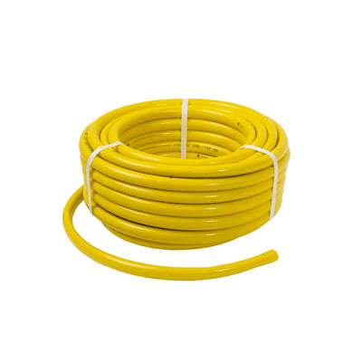 Furtun gradina armat, 3/4, 25 m, galben, flexibil si rezistent UV si frig