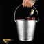 Galeata pentru gheata, capacitate 6L, cu izolatie dubla, maner transport, din inox, argintiu
