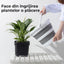 Galeata pliabila din silicon si plastic, cu maner, capacitate 10L, dimensiuni 34X26X21 cm, compacta si usor de depozitat, alb/gri