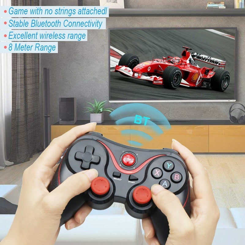 Gamepad Bluetooth Pentru Telefon, Tableta, PC, Smart TV, Smart Box Cu Acumulator