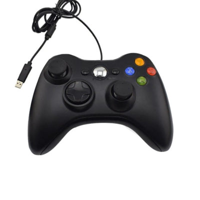 Gamepad, Controler pentru Xbox 360 FOXMAG24®, PC, cablu 2,5 m, Negru