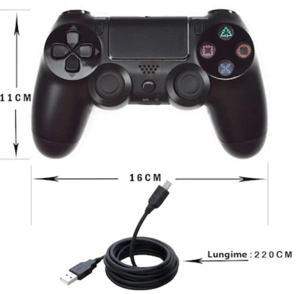 Gamepad Cu Fir DOUBLESHOCK 4 Pentru Playstation 4 Cu Vibratii, FOXMAG24