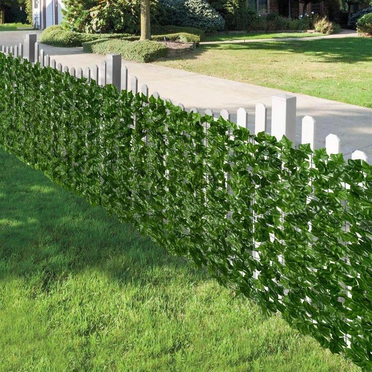 Gard artificial cu frunze pentru gradina 100 x 100 cm