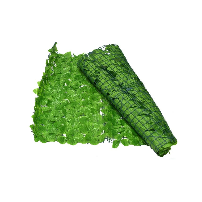 Gard viu decorativ frunze artificiale AT PERFORMANCE®, 3m x 1m lungime, verde deschis