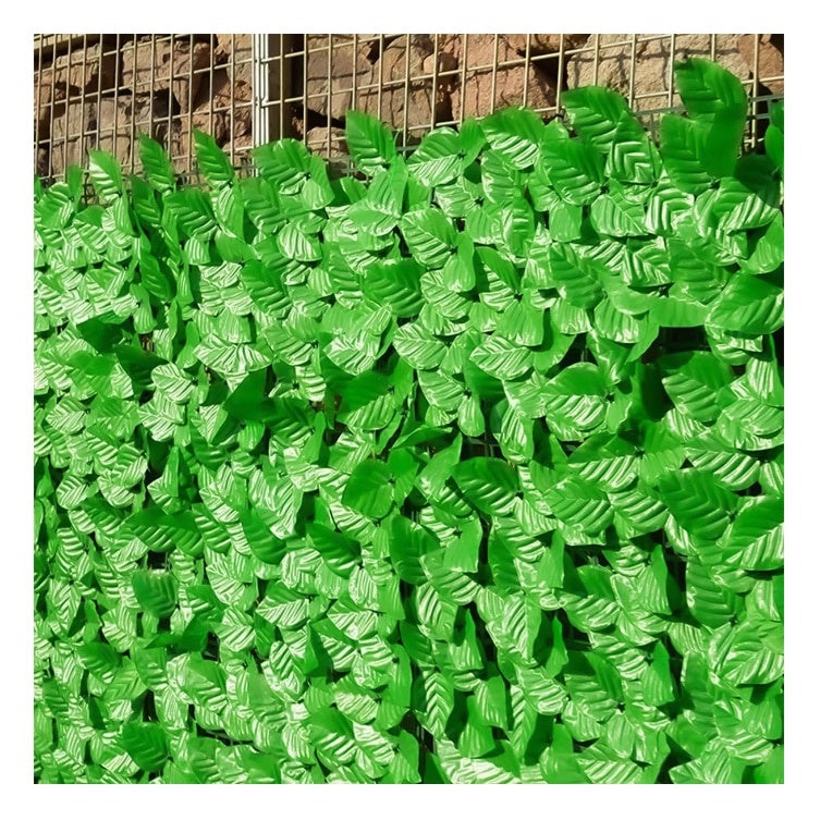 Gard viu decorativ frunze artificiale AT PERFORMANCE®, 3m x 1m lungime, verde deschis