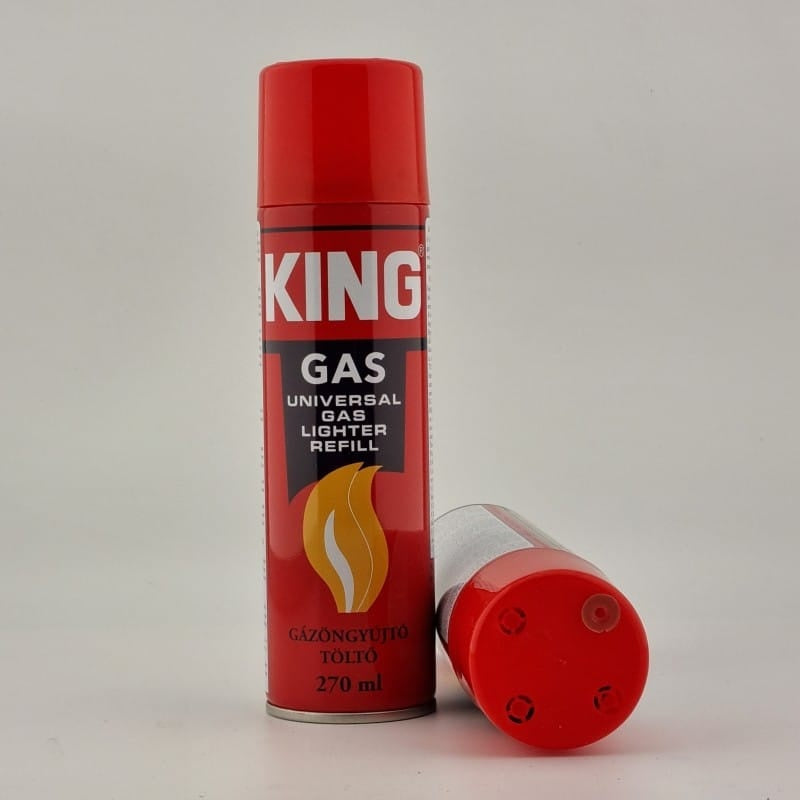 Gaz reincarcabil pentru brichete, 270ml, recipient metalic sub presiune