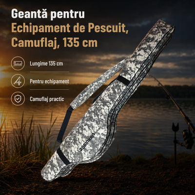 Geantă pentru Echipament de Pescuit, Camuflaj, 135 cm – imagine principală promoțională