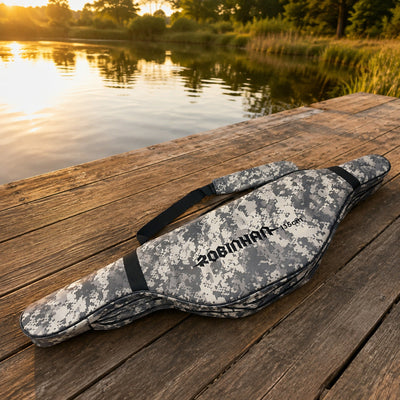 Geantă pentru Echipament de Pescuit, Camuflaj, 135 cm – imagine comercială în ambient
