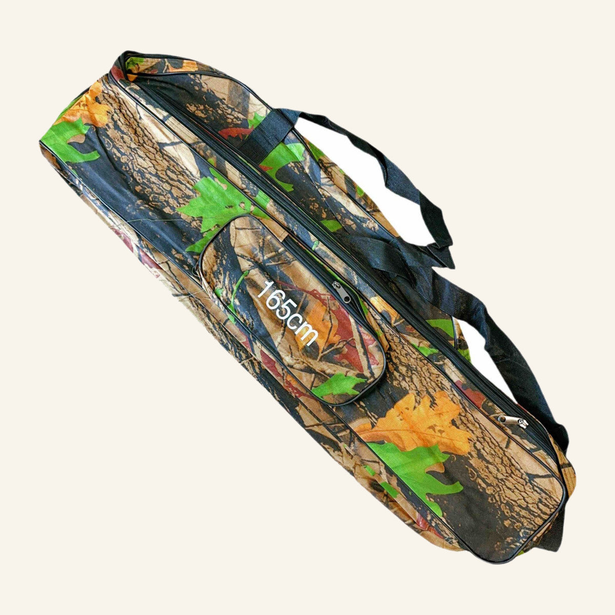 Geantă pentru Lansete de Pescuit, Camuflaj, 165 cm – imagine de catalog pe fundal alb cald