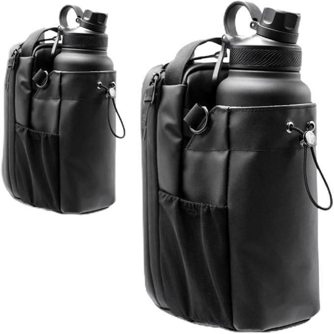 Ghiozdan fitness magnetic pentru sala de sport, suport portabil pentru sticla de apa, accesorii antrenament, unisex, compact si rezistent, negru