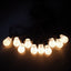 Ghirlandă luminoasă decorativă, globuri cu efect de zăpadă, 10 becuri, 10 m, alb cald – imagine 3