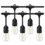 Ghirlandă luminoasă decorativă, filament LED, 10 becuri, 5 m, alb foarte cald – imagine 3