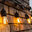 Ghirlandă solară cu becuri LED, filament LED, 10 becuri, 10 m, alb foarte cald – imagine 3