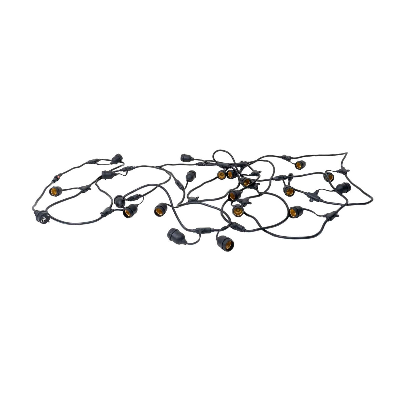 Ghirlanda decorativa exterior 10m cu 20 becuri E27, fir cupru
