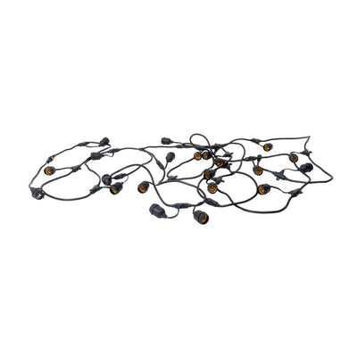 Ghirlanda decorativa exterior 10m cu 20 becuri E27, fir cupru