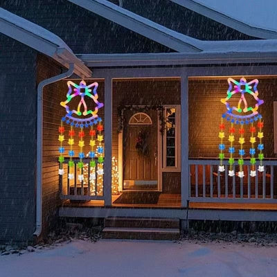 Ghirlanda luminoasa colorata, tip clopotei, lungime 160 cm, cu 60LED-uri, alimentare la priza, multicolor